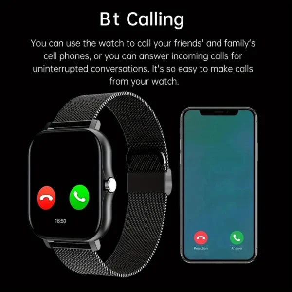 2023 New Bluetooth Answer Call Smart Watch Men Touch Call Fitness Tracker Waterproof Smartwatch Women For Android blood oxygen - Image 4