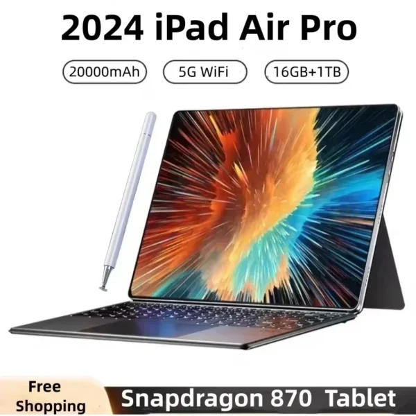 2024 Global Version Original IPad Air Pro Tablet 11inch HD 4K Android 13 16GB+1T 20000mAh 5G Dual SIM Bluetooth WiFi GPS Tablet