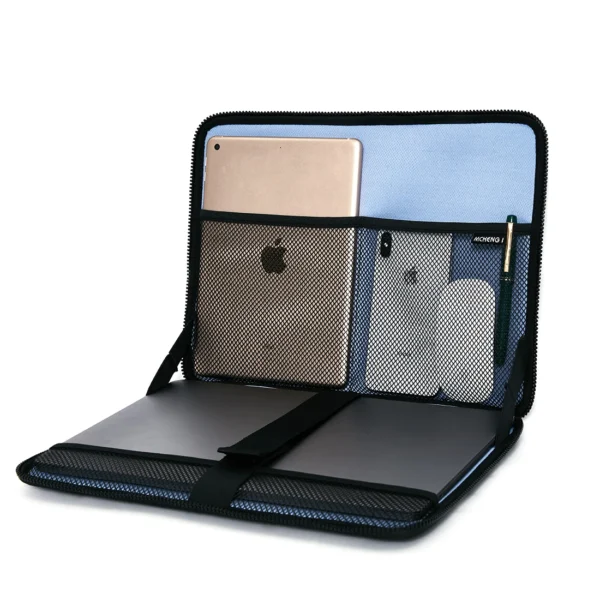 MCHENG 10",13",14",156" Inch Laptop Sleeve Case Soft Cover Carrying Bag With Small Accessories Pouch - Image 6