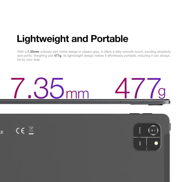 American WIFI Version AGM PAD T1 Tablet 10.95 inch 1200*1920 FHD+ Screen 8（4+4）GB RAM 128GB ROM Android 14 Unisoc T606Tablets - Image 6