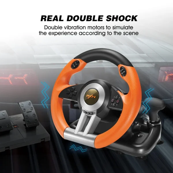 PXN V3 Pro Gaming Steering Wheel Volante PC Racing Wheel for PC Window 7/8/10/11/PS3/PS4 /Switch/XBOX One/Xbox Series X/S - Image 4