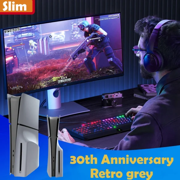 Limited 30th Anniversary for PS5 Fat Faceplate Vinyl Logo Sticker Playstation 5 Slim Console Cover Face Plate Shell Replacement - Image 4