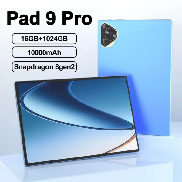 Original Pad 9 Pro Tablet 10.1 inch Android 13 Snapdragon 8gen2 Xioami Global 16GB+1024GB 10000mah 5G Dual SIM WIFI HD Screen