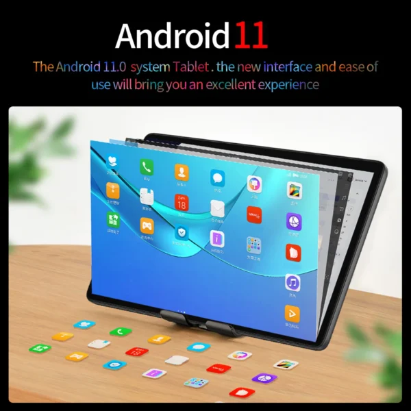 BDF 10.1 Inch Tablet Android 11, 8GB(4+4 Expand) RAM 64GB ROM,1TB Expand,1280x800 IPS Screen 5000MAH Battery,GMS 3G Network,WiFi - Image 4