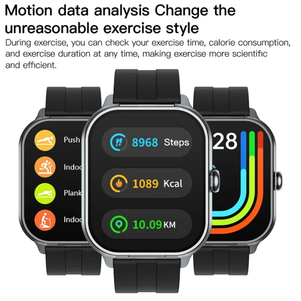 Smart Watch And TWS Earphones Upgraded 2-in-1 2.01inch Full Touch Screen Display, Message, Compatible With IPhone/Android Phones - Image 3