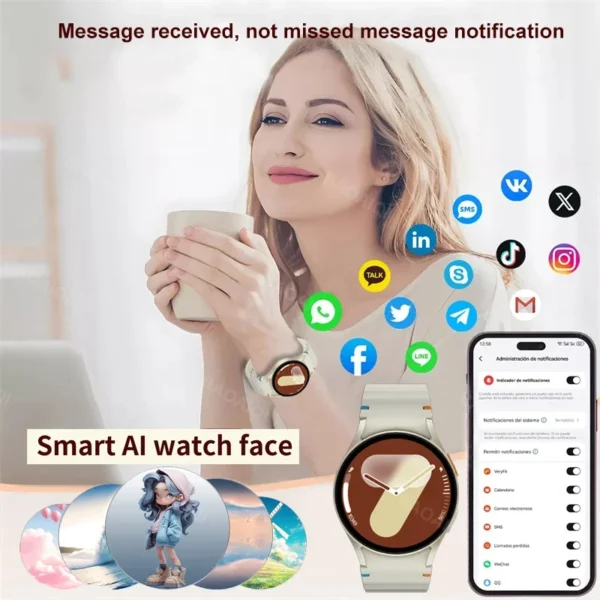 Fashion Galaxy Watch 7 Ultra Smart Watch GPS Sports Track AMOLED Screen HD Bluetooth Call Fitness Tracker Heart Rate Smartwatch - Image 4