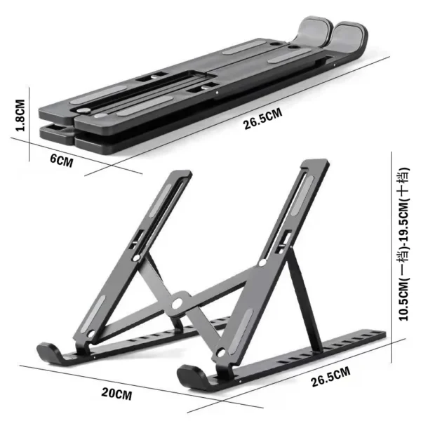 Foldable Laptop Stand Adjustable Portable Notebook Bracket Support Base ABS Holder For Macbook Air Pro Accessories Convenient - Image 6