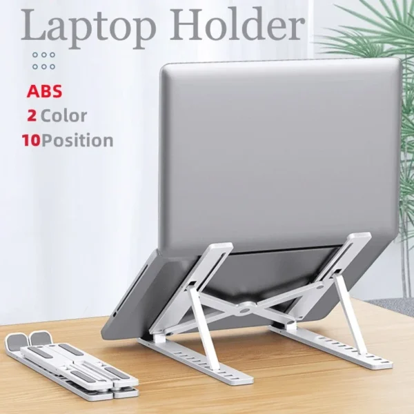 Foldable Laptop Stand Adjustable Portable Notebook Bracket Support Base ABS Holder For Macbook Air Pro Accessories Convenient - Image 2