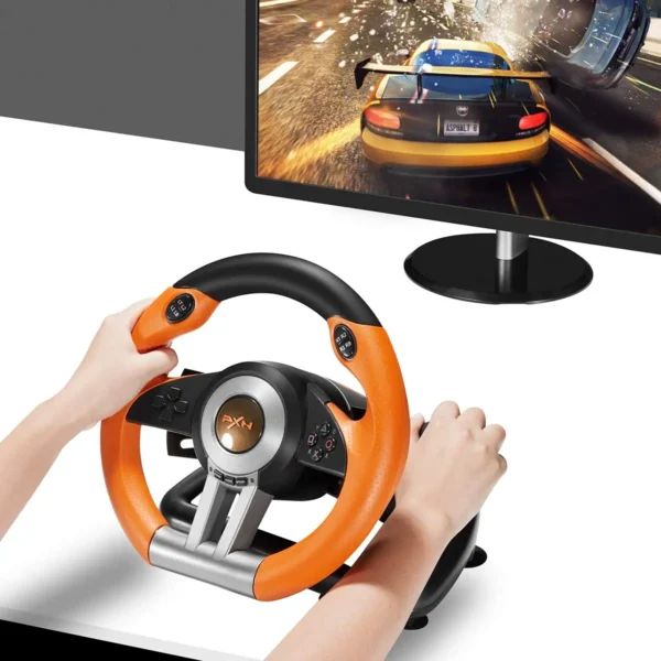 PXN V3 Pro Gaming Steering Wheel Volante PC Racing Wheel for PC Window 7/8/10/11/PS3/PS4 /Switch/XBOX One/Xbox Series X/S - Image 3