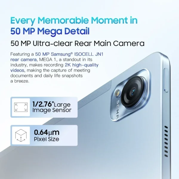 【World Premiere】Blackview MEGA 1 Tablet 11.5 inch 2.4K 120Hz Display 8GB/12GB 256GB 8800mAh 50MP+13MP Camera 33W Fast Charging - Image 5