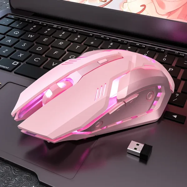 Ergonomic Wired Gaming Mouse 6 Buttons LED 2400 DPI USB Computer Gamer Mouse K3 Pink Gaming Mouse and mouse pads For PC Laptop - Image 6