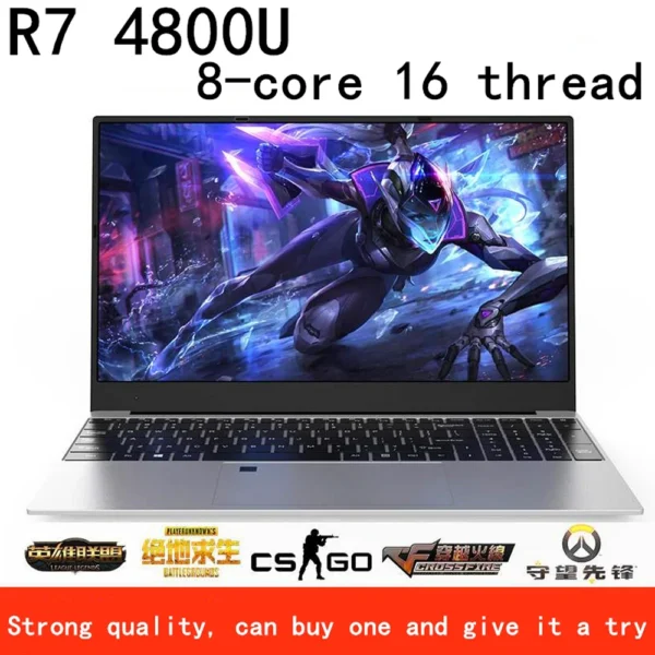 CARBAYTA Performance Laptop Computer 5G Wifi AMD Ryzen 7 4800U Windows10 11 Pro Gaming IPS Laptop