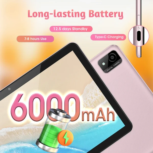 weelikeit C19W 2024 Tablet for Kids Android 14 10.1" 8GB 128GB Octa Core Children Tablets Educational Learning 6000mAh Kids APPs - Image 5