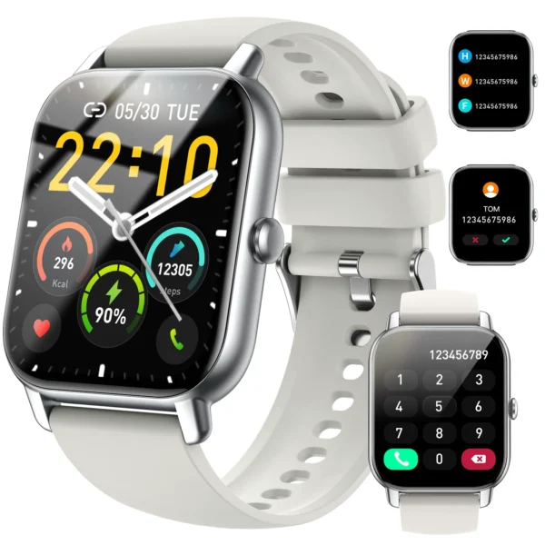 Jxrev Smart Watch, 1.85" Sports Watch for IP68 Waterproof, 110+ Sport Modes, Fitness Activity Tracker, Ultra Thin Watch. - Image 2