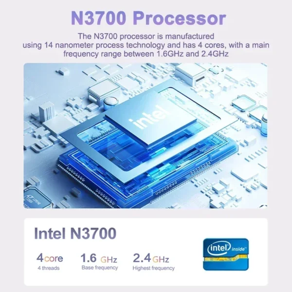 NEW 15.6" Ultra Slim Laptop 16GB RAM 2TB SSD Intel N3700 Notebook Gamer 1920*1080 Display Office Study Computer PC Windows11 Pro - Image 2