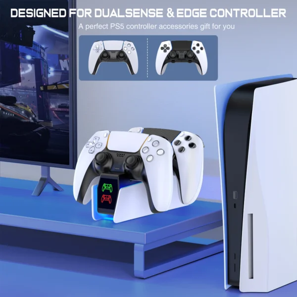 DinoFire PlayStation 5 Slim/PlayStation 5 Cooling Station ,For PlayStation Controller Charger - Image 3