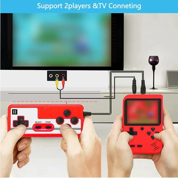 Retro Handheld Game Console Portable Video Game Player with Storage Case 400 Games 3.0 Inch LCD Screen Kids Gift 8-Bit AV Output - Image 2