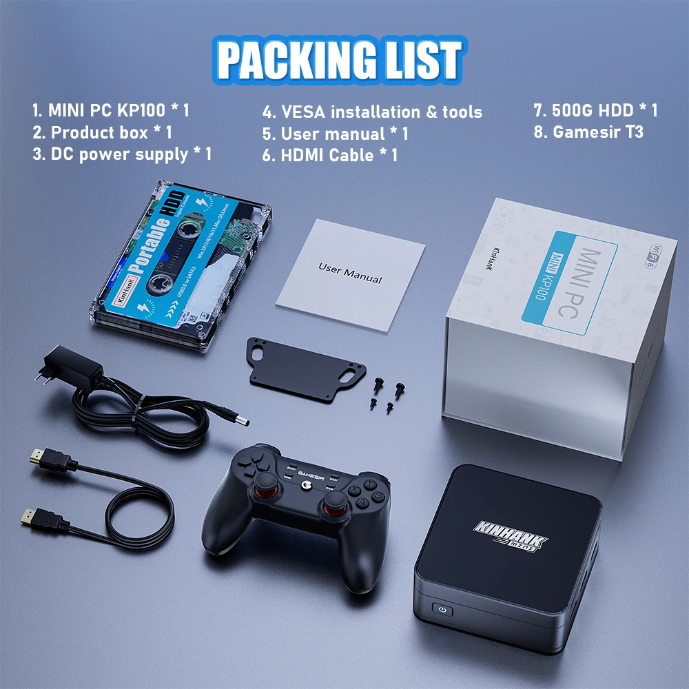 KINHANK Super Console KP100 Video Game Console 16GB DDR5 Batocera 100000+ Games 70+Emulators for SS/WII/GC/MAME/PS3/PS2/Arcade - Image 6