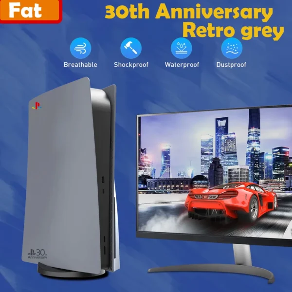 Limited 30th Anniversary for PS5 Fat Faceplate Vinyl Logo Sticker Playstation 5 Slim Console Cover Face Plate Shell Replacement - Image 5