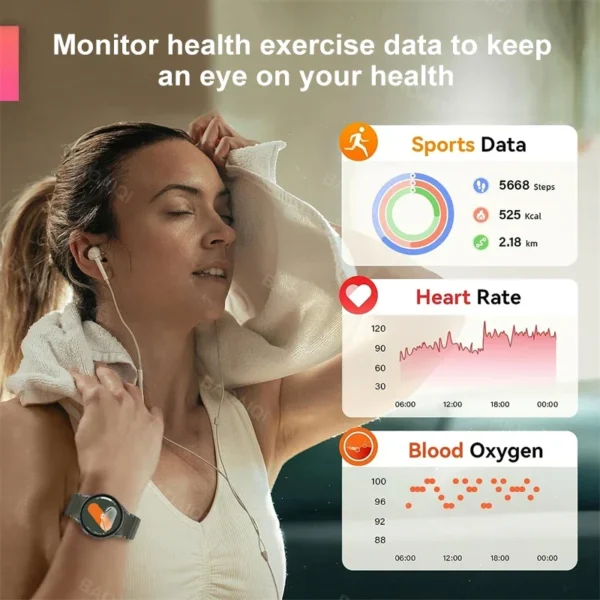Fashion Galaxy Watch 7 Ultra Smart Watch GPS Sports Track AMOLED Screen HD Bluetooth Call Fitness Tracker Heart Rate Smartwatch - Image 3