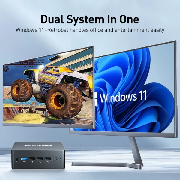 KINHANK Super Console MP100 8GB DDR5 Windows11 Video Game Console 60000+ games 70+Emulators, for SS/WII/GC/MAME/PS3/PS2/Arcade - Image 2