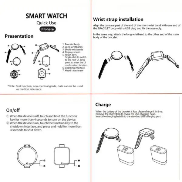 Y68S Real Step Count Rechargeable Smart Watch Men And Women Touchscreen Sports Fitness Watch Phone Connection IS Fully Compati - Image 5