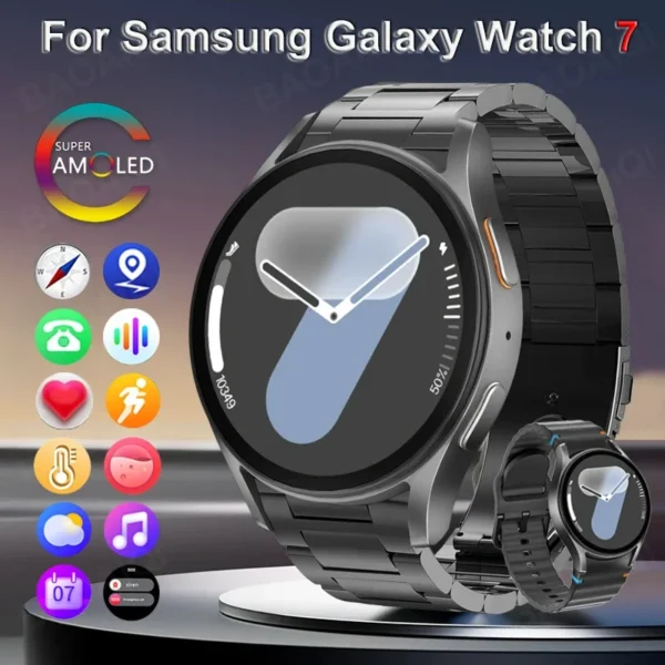 Fashion Galaxy Watch 7 Ultra Smart Watch GPS Sports Track AMOLED Screen HD Bluetooth Call Fitness Tracker Heart Rate Smartwatch