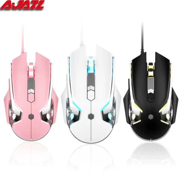 AJAZZ AJ120 Gaming Mouse Wired USB 6 Buttons 8000DPI Optical Mute E-sports Game Mouse Laptop computer office PC Accessories gift - Image 4