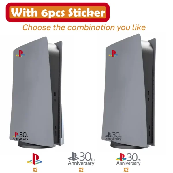 Limited 30th Anniversary for PS5 Fat Faceplate Vinyl Logo Sticker Playstation 5 Slim Console Cover Face Plate Shell Replacement - Image 3