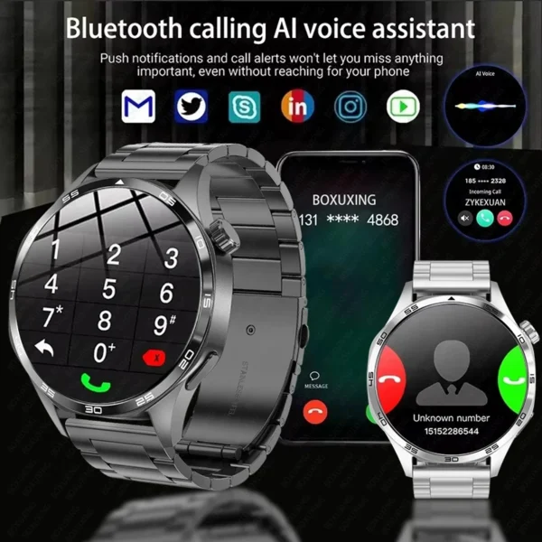 For Huawei WATCH GT 5 Pro Smartwatch Men NFC GPS Tracker AMOLED 360*360 HD Screen Heart Rate Bluetooth Call Sport Smart Watch - Image 2