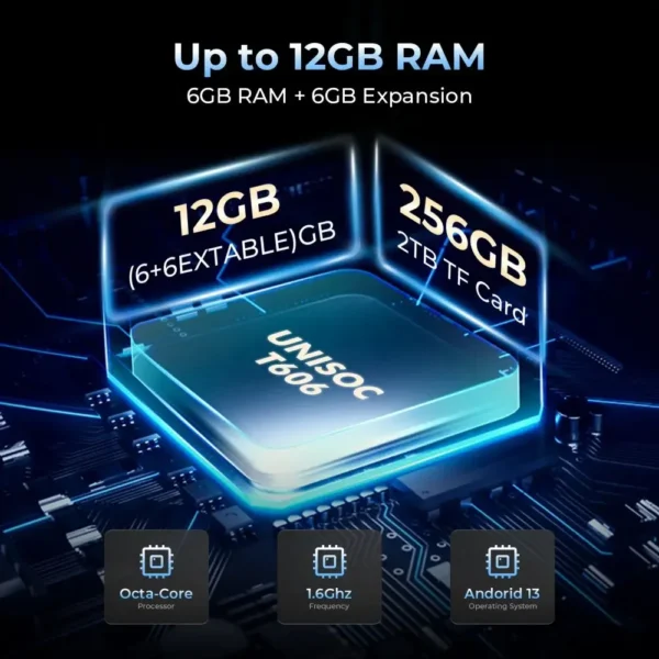 2024 HOTWAV Pad 11 Tablets 11 inch Android tablet 8000mAh Battery PC Mode 12(6+6)GB 256GB Widevine L1 Low Blue Light Tablets PC - Image 5