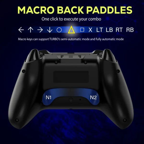 QRD Spark N5 Wireless Controller forPS5 PS4 PS3 IOS Android PC Hall Effect 9-color LED lights Vibration effect PS4 Gamepad - Image 2