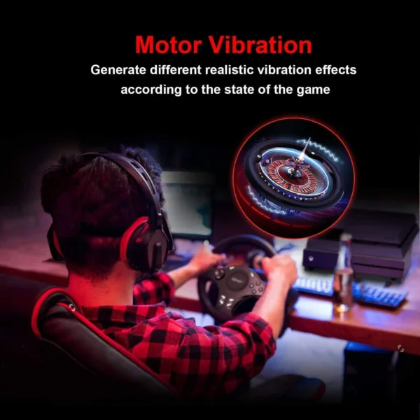 DOYO Gaming Racing Steering Wheel Volante for PC/PS3/Playstation 4/XBOX ONE/XBOX 360/Nintendo Switch/Android - Image 6