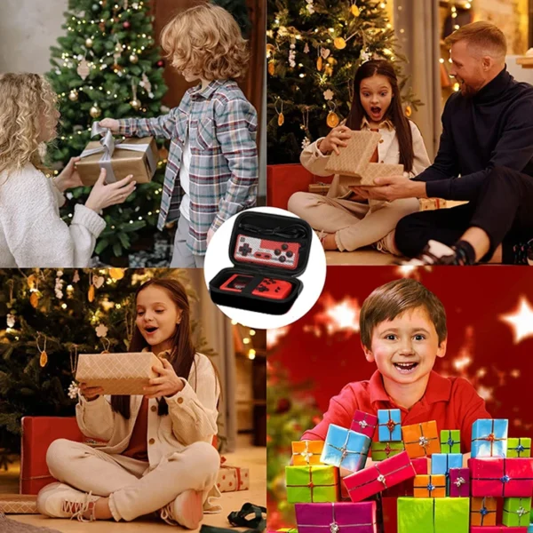 Retro Handheld Game Console Portable Video Game Player with Storage Case 400 Games 3.0 Inch LCD Screen Kids Gift 8-Bit AV Output - Image 4