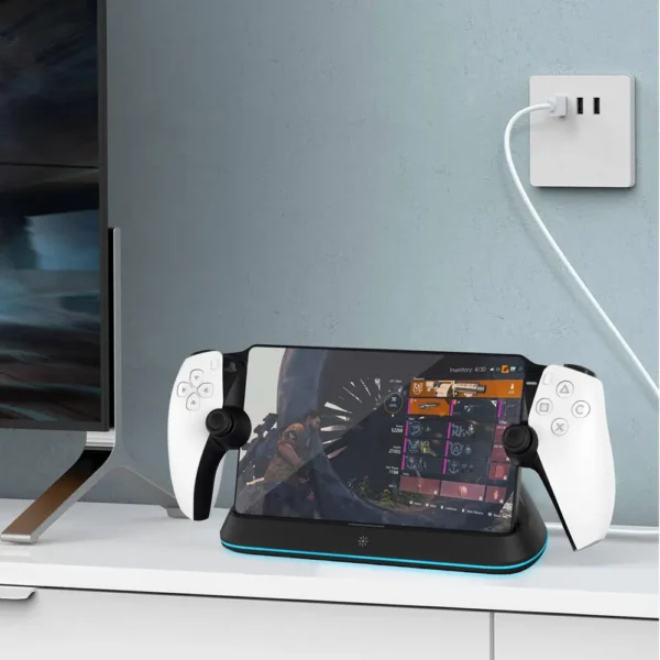 Charging Dock Station for Playstation Portal, Charger Stand for Ps Portal with RGB Light and USB C Charging Cable - Image 4