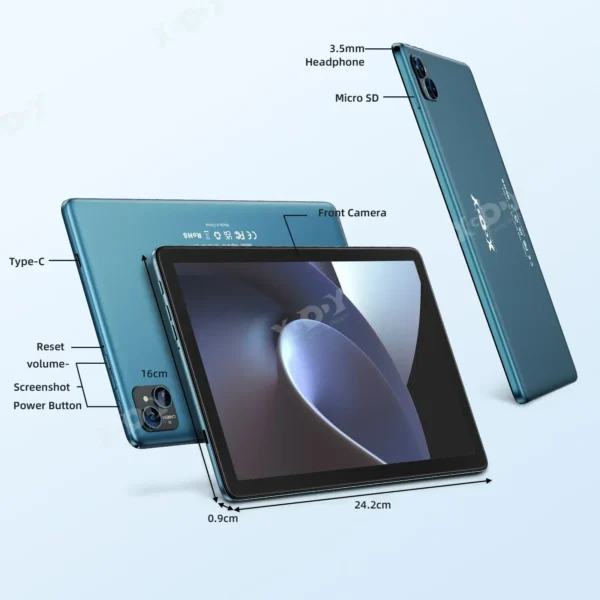 XGODY 10inch Android Tablet Octa-core IPS Screen 10GB 256GB PC Ultra-thin 5GWiFi Bluetooth Type-C 7000mAh Tablets With Keyboard - Image 6