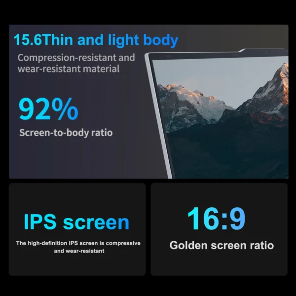 Intel Core I7-6500U Laptop 32GB Ram 2TB SSD Windows 11 Notebook Gamer Office Computer PC Backlit Fingerprint Unlock Wifi Camera - Image 4