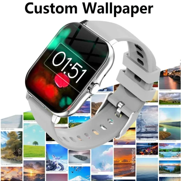 2024 New Smart Watches for Men Women Newest 2024 Sport SmartWatch DIY Watch Faces Bluetooth Call Phone Smart Band PK H13 H5 P73 - Image 2