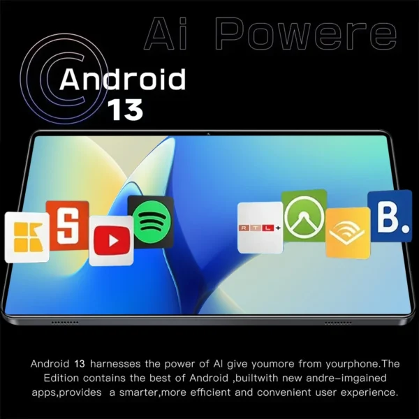2024 Global Version 11.6 Inch Tablet Android 16GB Ram 1TB Rom Android 13.0 12000mAh Network Bluetooth 4G 5G Tablets Pc Brand New - Image 5