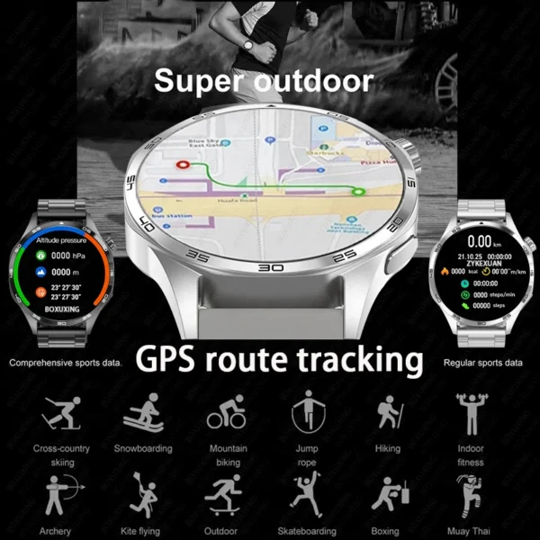 For Huawei WATCH GT 5 Pro Smartwatch Men NFC GPS Tracker AMOLED 360*360 HD Screen Heart Rate Bluetooth Call Sport Smart Watch - Image 3