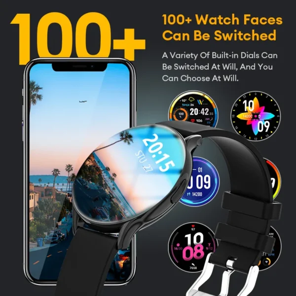 Aolon GTR2 Smart Watch 1.43-inch AMOLED Screen Bluetooth Call Blood Oxygen & Heart Rate 24H Precise Sleep Sport Smartwatchs - Image 4
