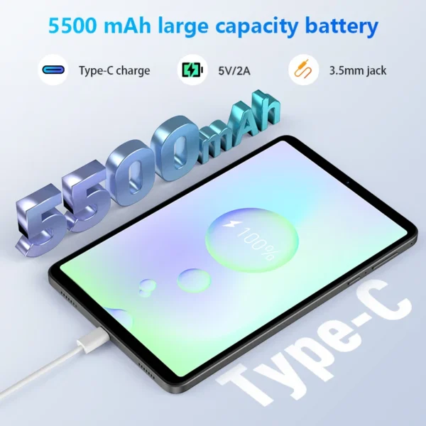 HEADWOLF FPad5 Pro 8.4 inch Android 14 Tablet Max 16 Ram 256GB ROM UFS2.1 Octa-core G99 Tablet PC 5500 mAh Support WideVine L1 - Image 5