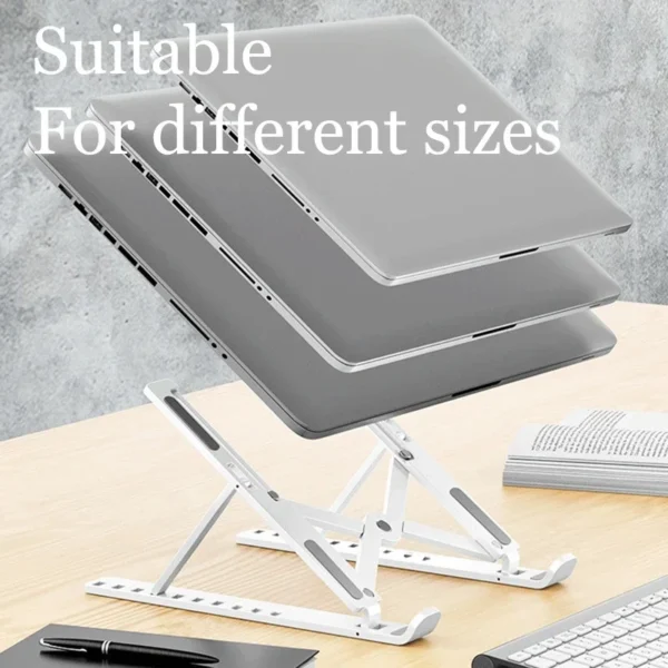 Foldable Laptop Stand Adjustable Portable Notebook Bracket Support Base ABS Holder For Macbook Air Pro Accessories Convenient - Image 3
