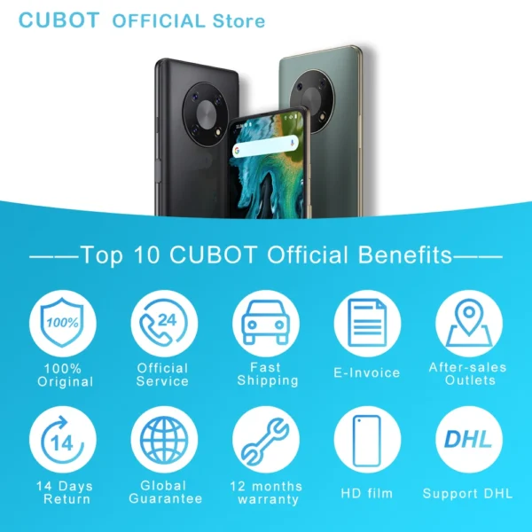 Cubot MAX 3 Smartphone 6.95" Ultra Large Full Screen Mini Tablet Mobile Phone 48MP Triple Camera 5000mAh Celular NFC Android 11 - Image 6