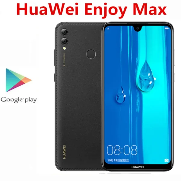 Original HuaWei Enjoy Max 4G LTE Mobile Phone 7.12" 2240x1080 6GB RAM 128B ROM 5000mAh Fingerprint Snapdragon 660 Android 8.1