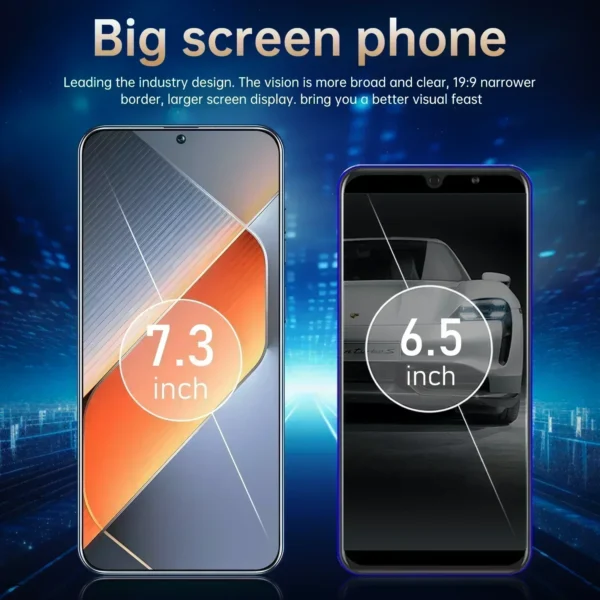 New Cellphones Pova6 Pro 7.3 Inch 4G 5G Original Smartphone 6800mAh Cell Phone Android 13 Global Version Smart Mobile Phones - Image 3