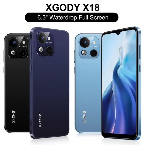 XGODY X18 Smartphone 4G Cell Phone 6.3" 2GB RAM+16GB ROM Mobile Phone 4000mAh Google Play Store Dual SIM Android 10.0 Quad Core - Image 2