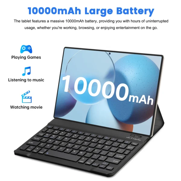2025 Pro 15 Tablet Android 15 Global Tablets Version Original Tablet PC 10.1inch HD Pad 16GB+1TB 10000mAh 5G Dual SIM WiFi GPS - Image 5
