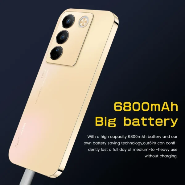 Cellphones V27e 7.3 Inch 5G Original Smartphone Dual SIM Android 13 Cell Phone 6800mAh Global Version 108MP Smart Mobile Phones - Image 6