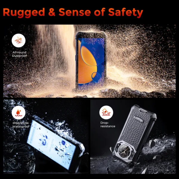 Fossibot F101 Pro Rugged Smartphone 10600mAh 15GB+128GB IP68 Waterproof Mobile Phone Global Version Cell Phone NFC - Image 2